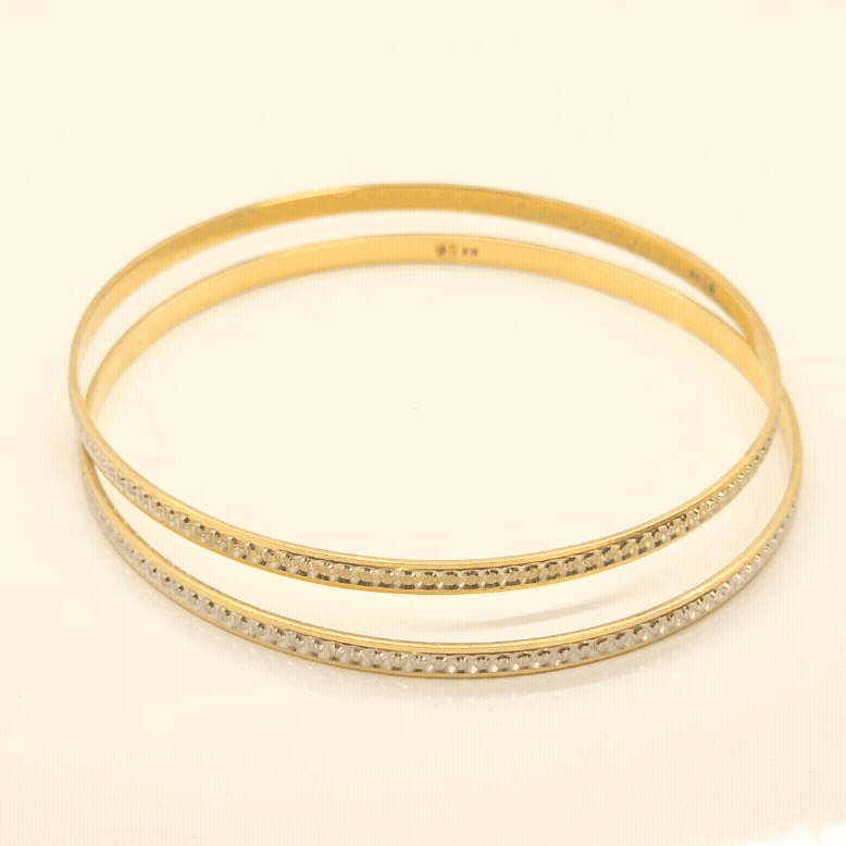 Lustre Line Gold Bangles