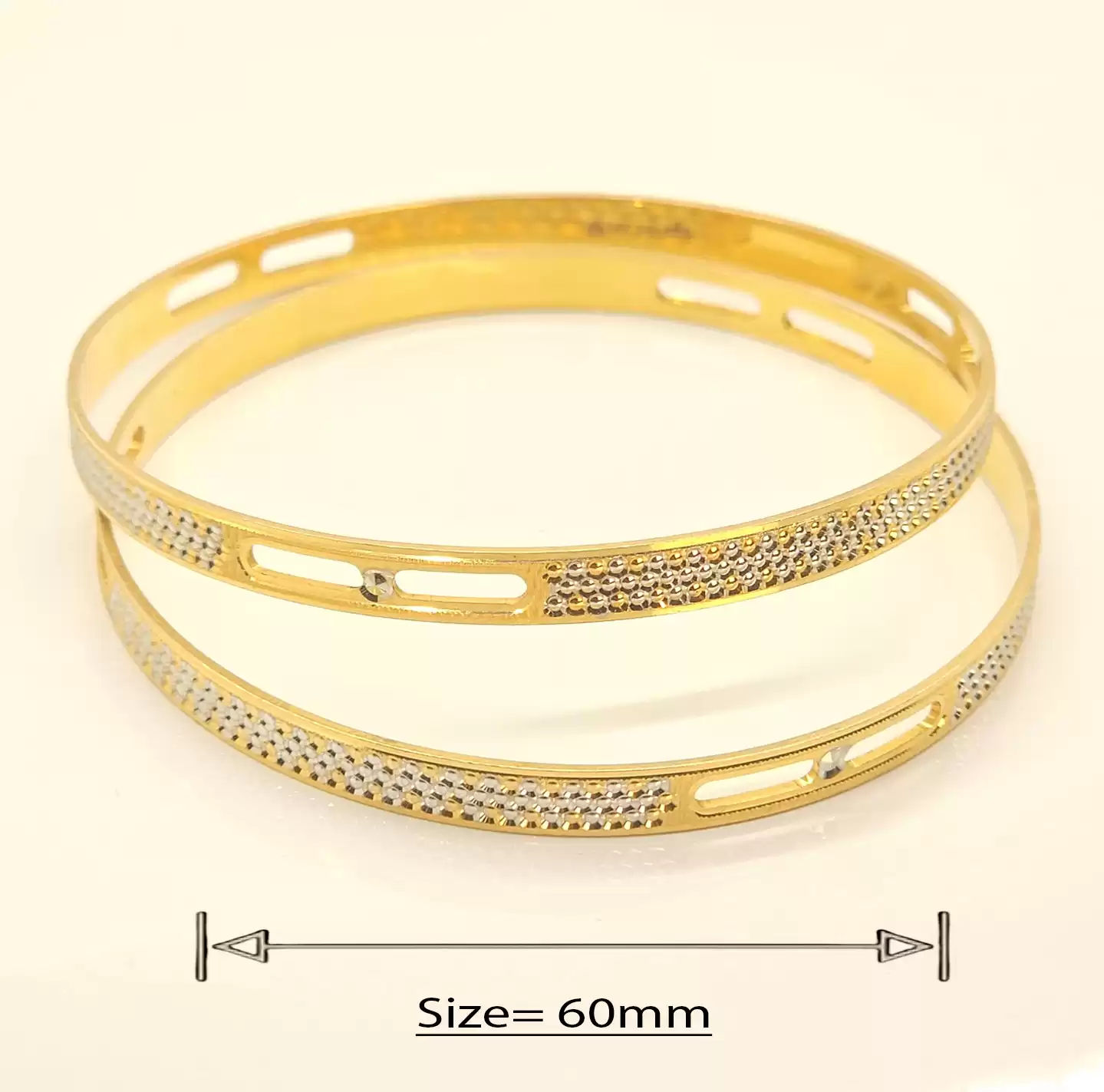 Stellar Cut Gold Bangles