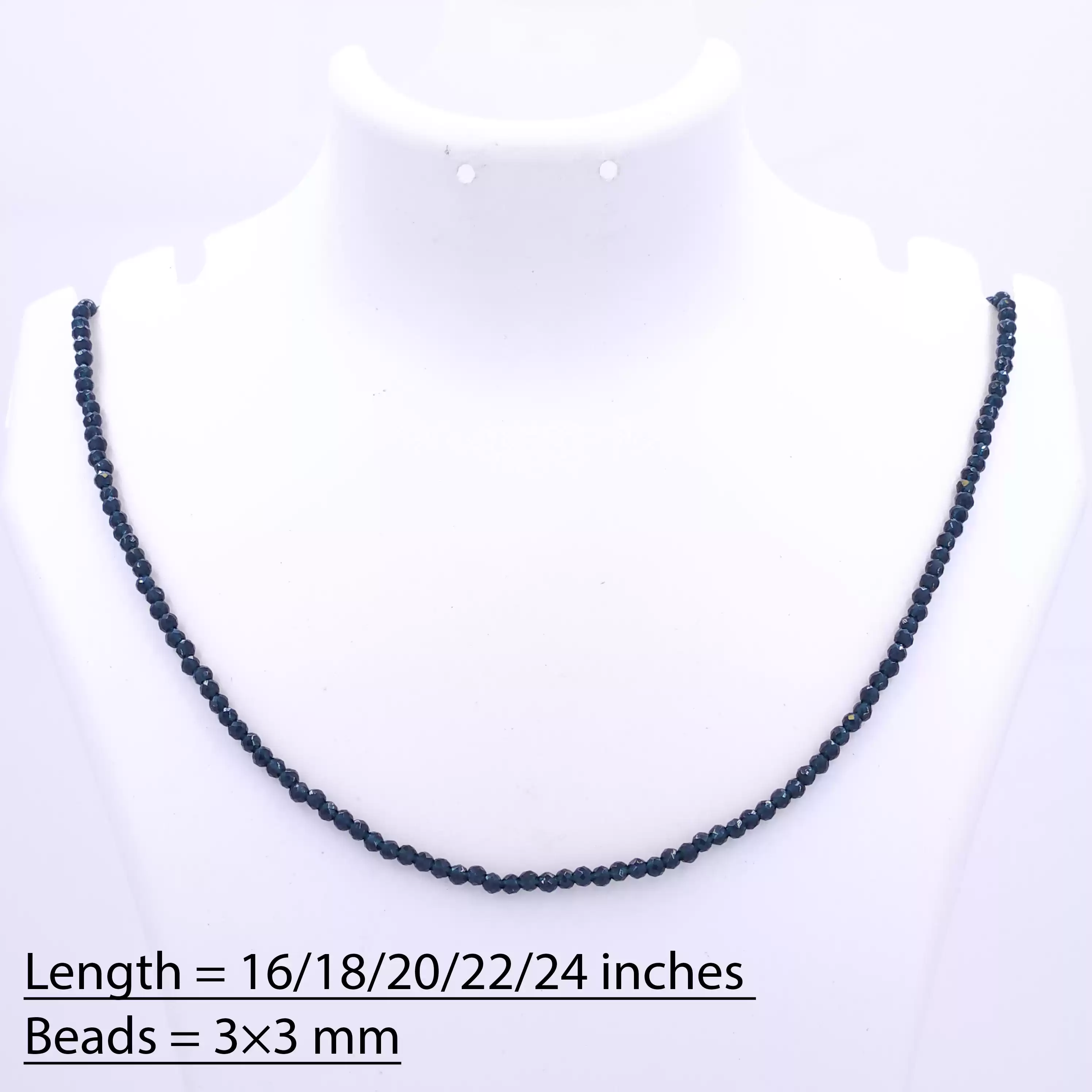 Blue Zircan Beads String